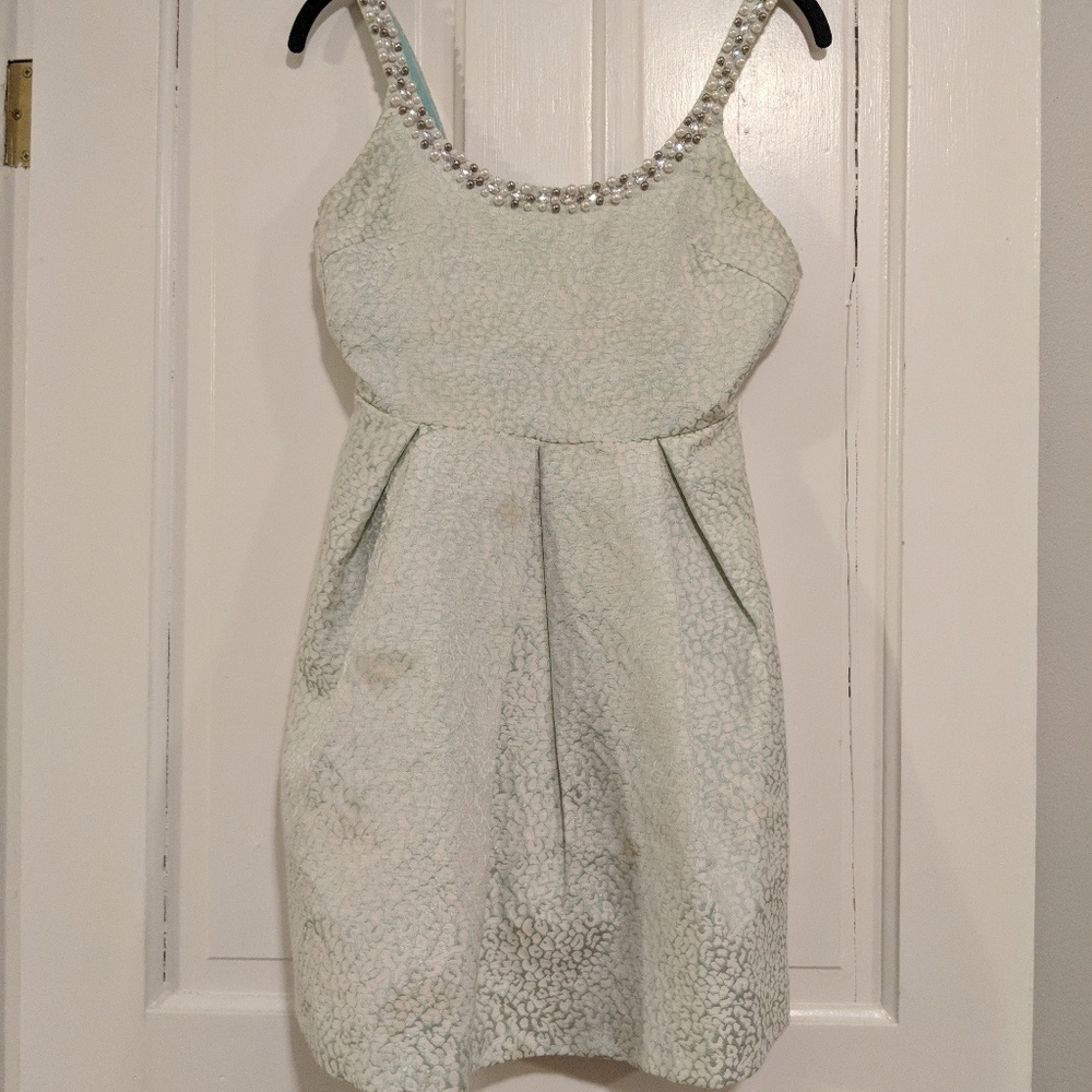 Light blue cocktail dress